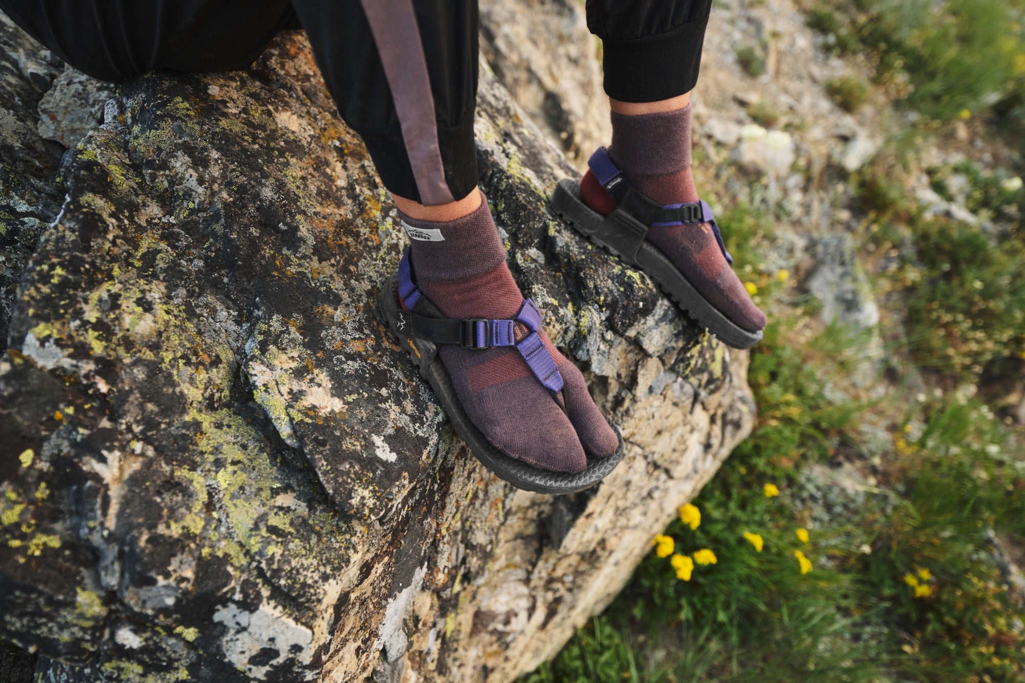 Performance Split-Toe Socks (Dusty Plum) - Image 3